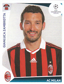 Gianluca Zambrotta A.C. Milan samolepka UEFA Champions League 2009/10 #145